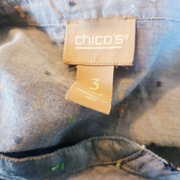 Chicos size 3 or XL embroidered top - Picture 9 of 9